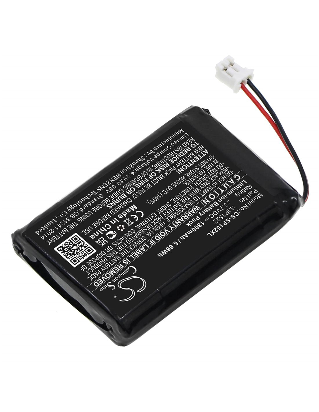 3.7V, Li-ion, 1800mAh, Game Console battery fits Sony, Lip1522, Cuh-zct1e, Cuh-zct1h, 6.66Wh Game Console Cameron Sino Technology Limited
