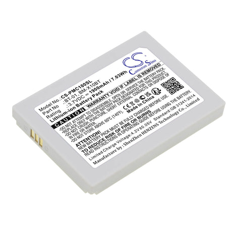 3.7V, Li-ion, 1900mAh, Headset battery fits Pliant, Bm-x10bt, 4394, 4445, 7.03Wh Wireless Headset Cameron Sino Technology Limited