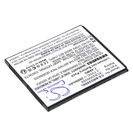 3,7V, Li-ion, 2000mAh, batterie de smartphone compatible avec Brondi, Klb200n289, Centurion 1, 7,4Wh Mobile, SmartPhone Cameron Sino Technology Limited (Smartphone)