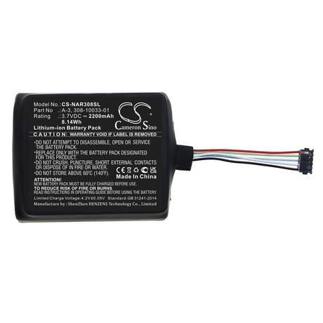 3.7V, Li-ion, 2200mAh, Home Security Camera battery fits Arlo, Netgear, 308-10033-01, Aba1100, Baby, 8.14Wh Home Security Camera Cameron Sino Technology Limited