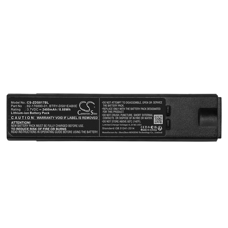 3.7v, Li-ion, 2400mah, Barcode Scanner Battery Fits Zebra, Ds8100, Ds8170, 8.88wh Barcode Scanner Cameron Sino Technology Limited