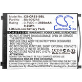 3.7v, Li-ion, 2500mah, Barcode Scanner Battery Fit's Cipherlab, Rs31, 9.25wh Barcode Scanner Cameron Sino Technology Limited