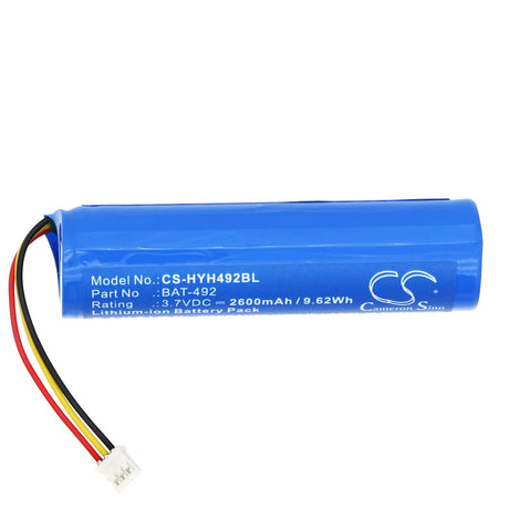 3.7V, Li-ion, 2600mAh Barcode Scanner Battery fits Honeywell, Hh492, 9.62Wh Barcode Scanner Cameron Sino Technology Limited   