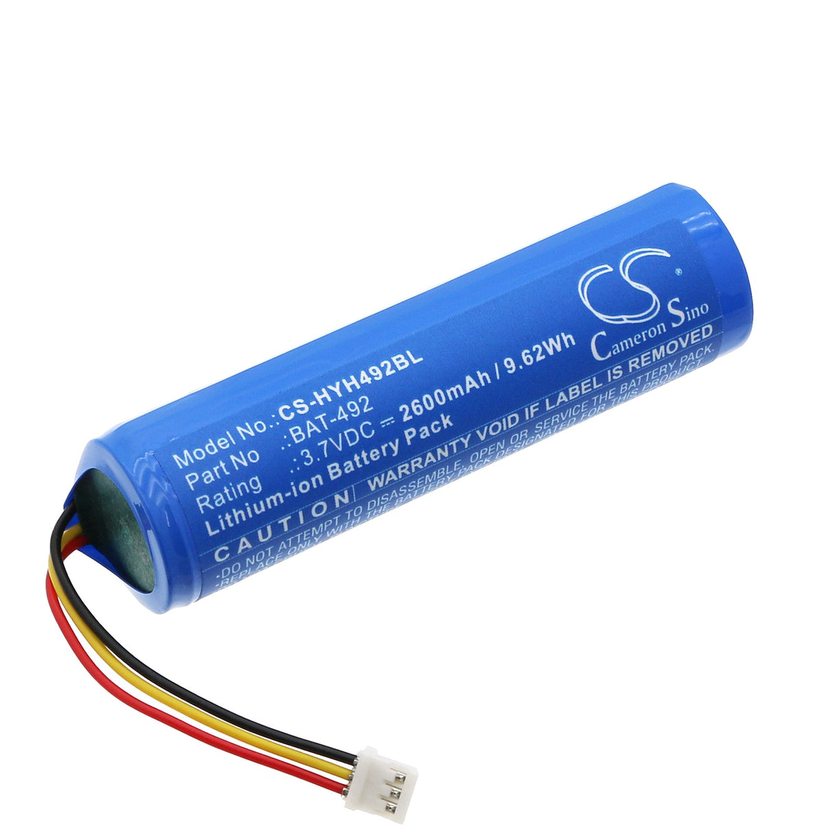 3.7V, Li-ion, 2600mAh Barcode Scanner Battery fits Honeywell, Hh492, 9.62Wh Barcode Scanner Cameron Sino Technology Limited   