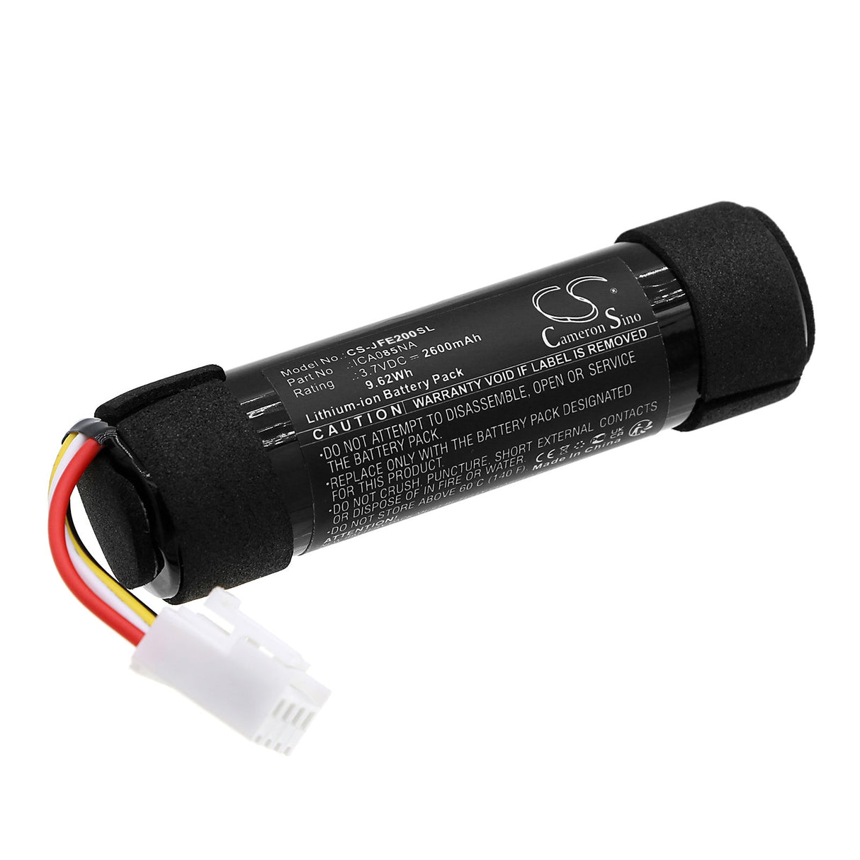 3.7V, Li-ion, 2600mAh, Speaker battery fits Jbl, Flip Essential 2, Jblflipes2, 9.62Wh Speaker Cameron Sino Technology Limited