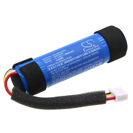 3.7V, Li-ion, 2600mAh, Speaker battery fits Jbl, Tuner 2, 9.62Wh Speaker Cameron Sino Technology Limited