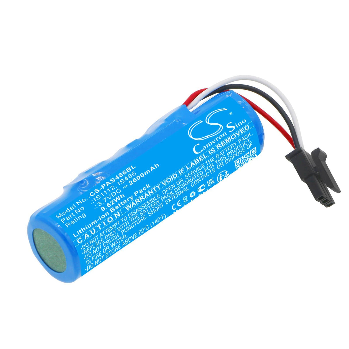 3.7V, Li-ion, 2600mAh, Payment Terminal battery fits Pax, Is1112, S920, 9.62Wh Payment Terminal Cameron Sino Technology Limited