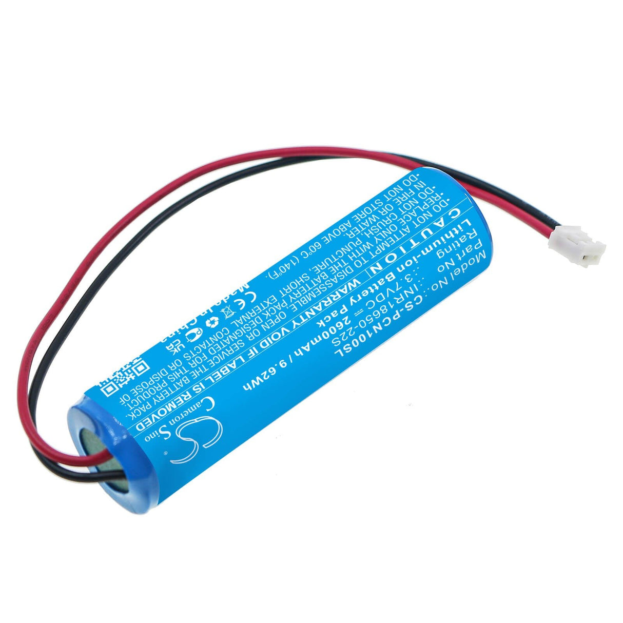 3.7v, Li-ion, 2600mah, Personal Care Battery Fits Phiten, Cn100001, 9.62wh Personal Care Cameron Sino Technology Limited
