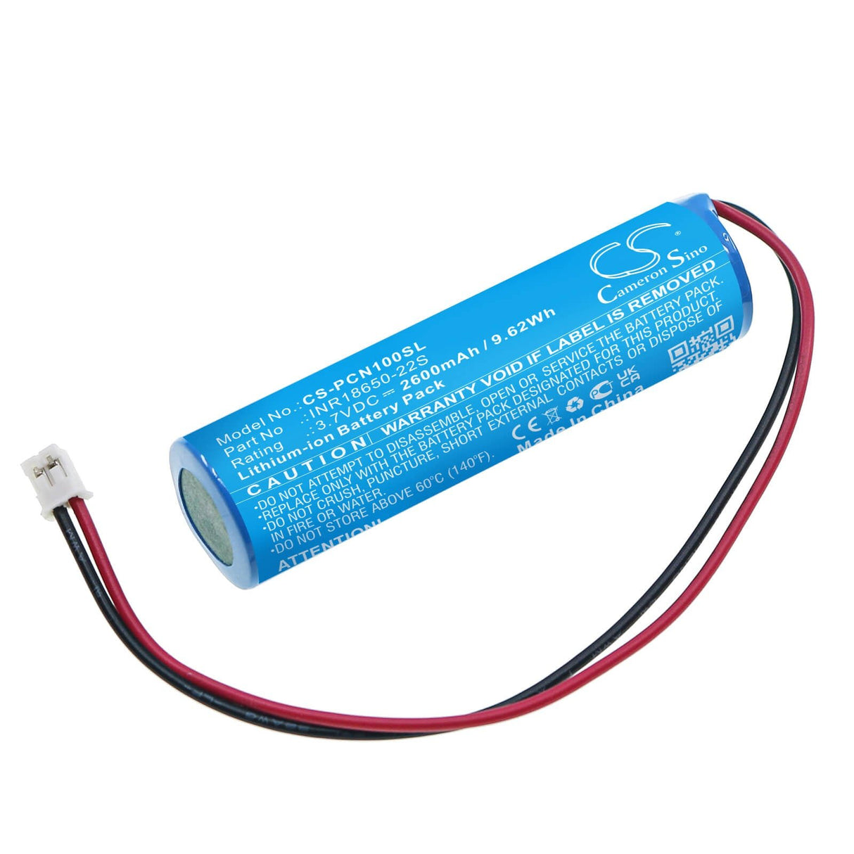 3.7v, Li-ion, 2600mah, Personal Care Battery Fits Phiten, Cn100001, 9.62wh Personal Care Cameron Sino Technology Limited