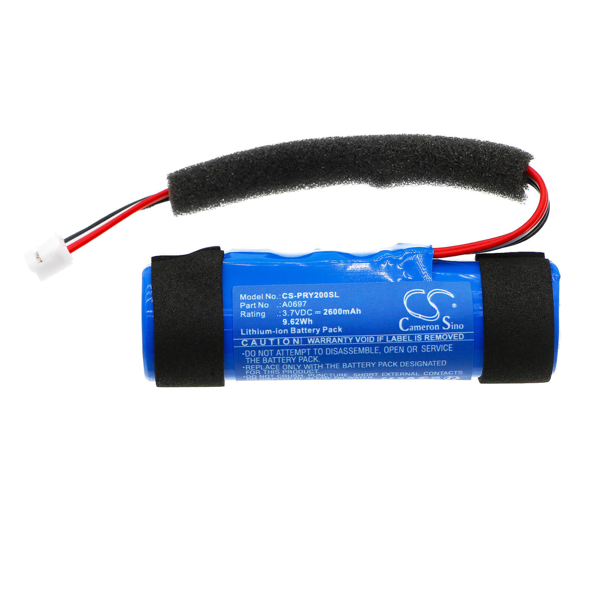 3.7V, Li-ion, 2600mAh, Speaker battery fits Plantronics, Poly, Poly Sy20 Usb-a, 9.62Wh Speaker Cameron Sino Technology Limited