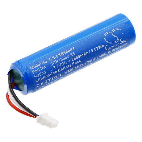 3.7V, Li-ion, 2600mAh, Flashlight battery fits Petzl, E36nao, Nao, 9.62Wh Flashlight Cameron Sino Technology Limited