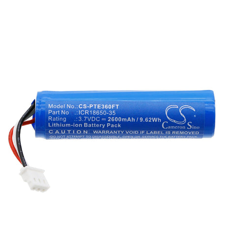 3.7V, Li-ion, 2600mAh, Flashlight battery fits Petzl, E36nao, Nao, 9.62Wh Flashlight Cameron Sino Technology Limited