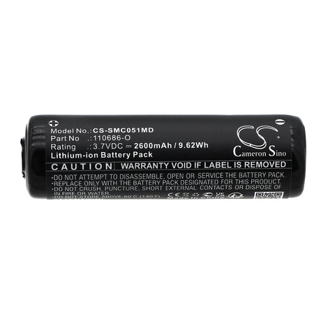 3.7V, Li-ion, 2600mAh, Medical battery fits Somno Medics, 110686-o, Somnoscreen Type Ssc051, 9.62Wh Medical Cameron Sino Technology Limited (Medical)