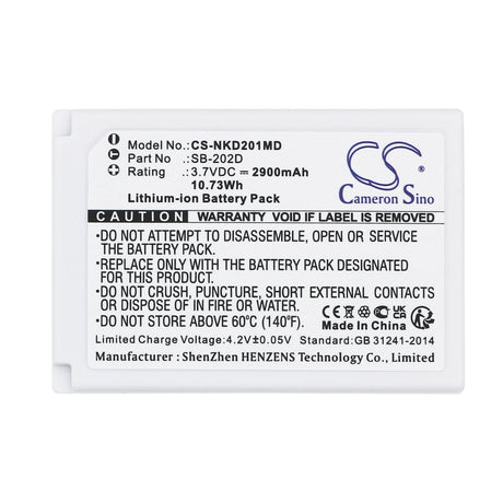 3.7V, Li-ion, 2900mAh, Medical battery fits Nihon Kohden, Sb-202d, Cardioair Ecg-2010, 10.73Wh Medical Cameron Sino Technology Limited (Medical)