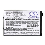 3.7v, Li-ion, 3050mah, Barcode Scanner Battery Fits Zebra, Mc45, 11.29wh Barcode Scanner Cameron Sino Technology Limited