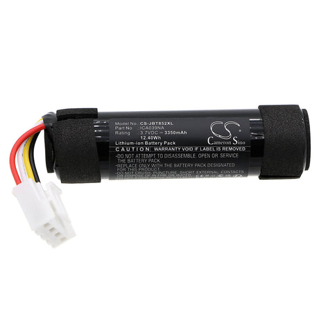 3.7V, Li-ion, 3350mAh, Speaker battery fits Jbl, Bar 800, Bar 800 5.1.2-channel Soundba, 12.40Wh Speaker Cameron Sino Technology Limited