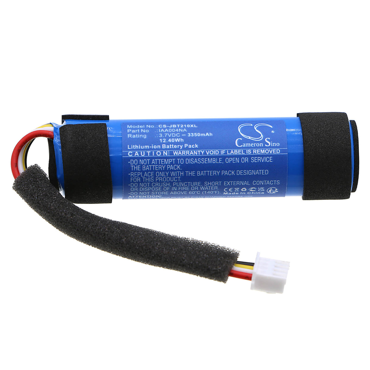 3.7V, Li-ion, 3350mAh, Speaker battery fits Jbl, Tuner 2, 12.40Wh Speaker Cameron Sino Technology Limited