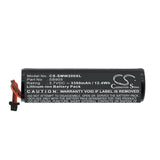 3,7V, Li-ion, 3350mAh, batterie pour émetteurs et récepteur compatible avec Shure, 95a35233, émetteur portatif Mxw, émetteur portatif Mxw2, 12,4Wh émetteurs et récepteur Cameron Sino Technology Limited