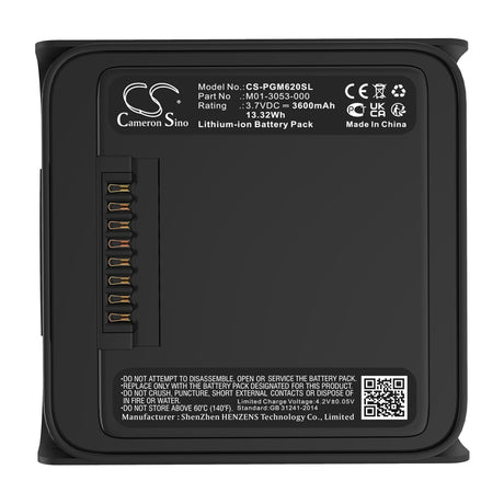 3.7V, Li-ion, 3600mAh, Equipment Battery fits Microrae, Pgm-6208, Pgm-6228, 13.32Wh Equipment, Survey, Test Cameron Sino Technology Limited