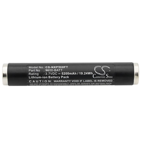 3.7V, Li-ion, 5200mAh, Flashlight battery fits Nightstick, 9600-batt, 9500, 9600, 19.24Wh Flashlight Cameron Sino Technology Limited