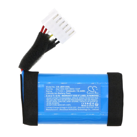 3.7V, Li-ion, 5200mAh, Speaker battery fits Jbl, Bar 1000, Bar 1300, 19.24Wh Speaker Cameron Sino Technology Limited