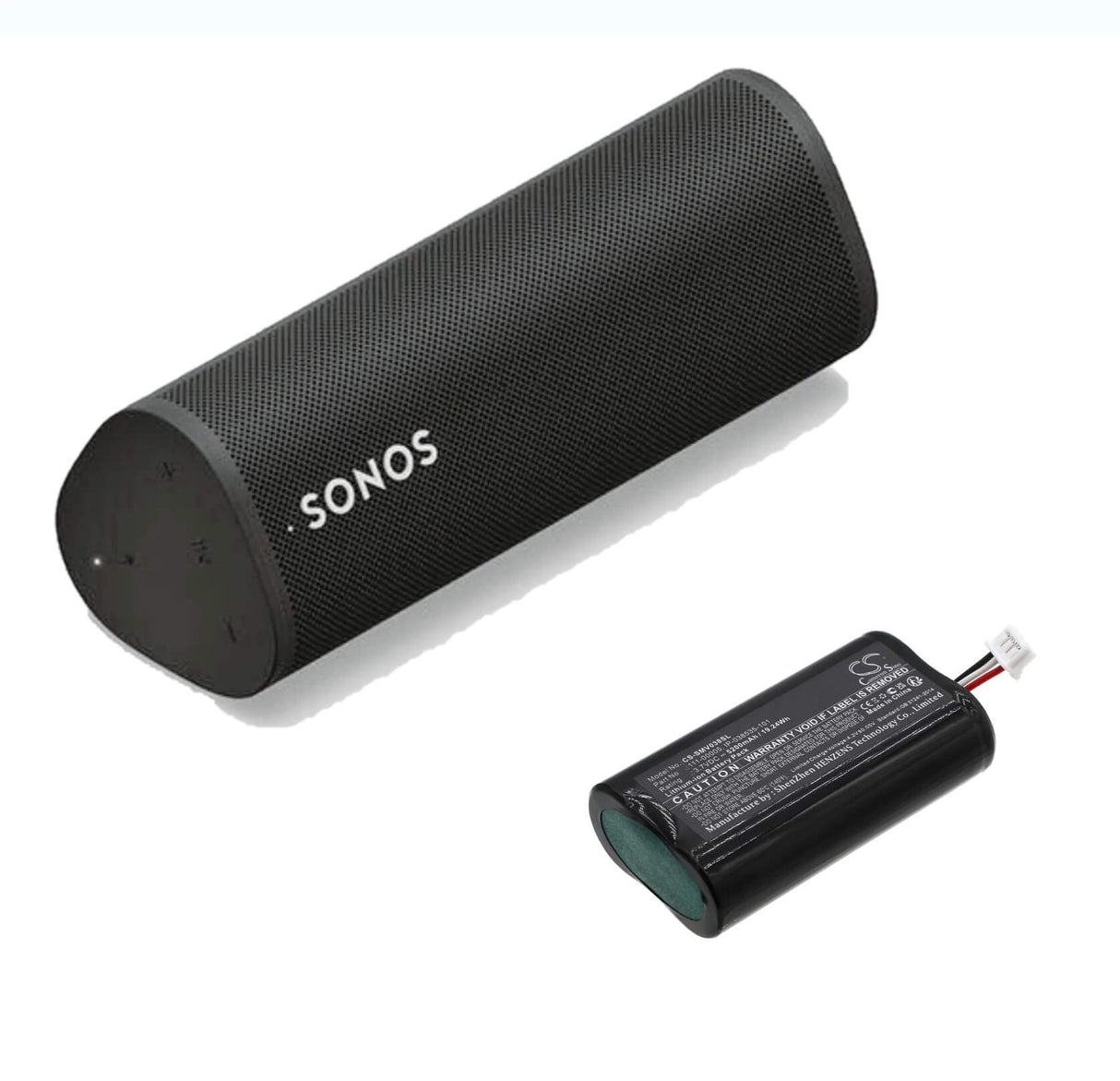 3.7V, Li-ion, 5200mAh, Speaker battery fits Sonos, Roam - 111-00005, IP-038535-101, 19.24Wh Speaker Cameron Sino Technology Limited