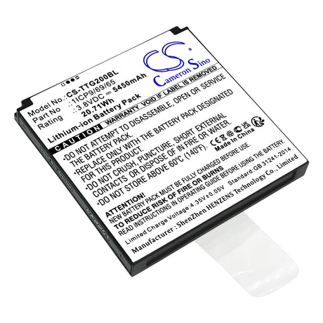 3.8V, Li-ion, 5450mAh, Payment Terminal battery fits Toast, 1icp9/69/65, Tg200, 20.71Wh Payment Terminal Cameron Sino Technology Limited