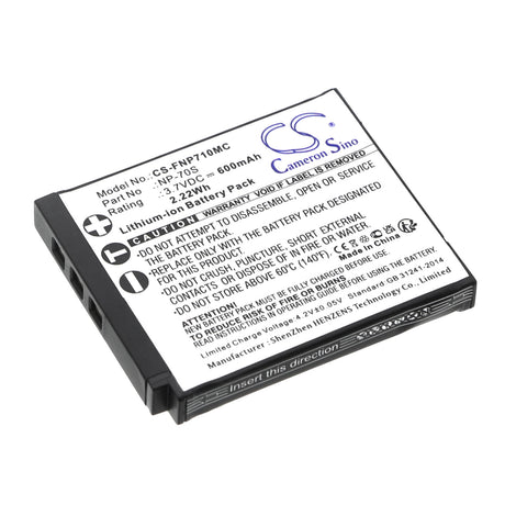 3.7V, Li-ion, 600mAh, Camera battery fits Fujifilm, Np-70s, Instax Mini 99, 2.22Wh Camera Cameron Sino Technology Limited (Camera)