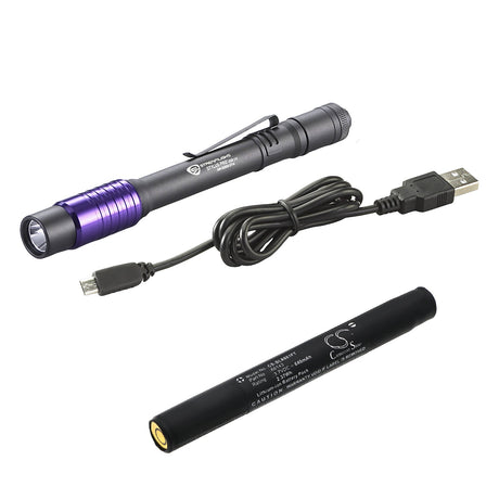 3.7V, Li-ion, 640mAh, Flashlight battery fits Streamlight, 66143, Stylus Pro Cob, Stylus Pro Usb, 2.37Wh Flashlight Cameron Sino Technology Limited