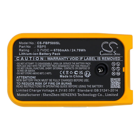 3.7V, Li-ion, 6700mAh Equipment, Survey, Test Battery fits Fluke, 6xg43, 6xg44, 24.79Wh Equipment, Survey, Test Cameron Sino Technology Limited