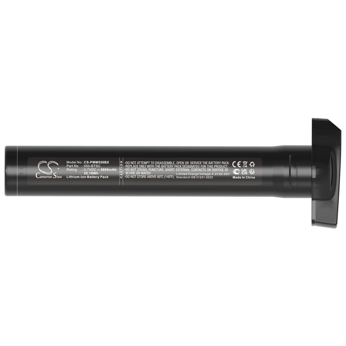 3.7V, Li-ion, 6800mAh, Barcode Scanner battery fits Point Mobile, 550-btsc, Pm550, 25.16Wh Barcode Scanner Cameron Sino Technology Limited