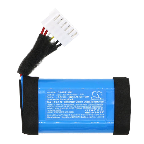 3.7V, Li-ion, 6800mAh, Speaker battery fits Jbl, Bar 1000, Bar 1300, 25.16Wh Speaker Cameron Sino Technology Limited