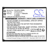 3.7V, Li-ion, 700mAh, SmartPhone battery fits Olympia, Icp423443, Luna, 2.59Wh Mobile, SmartPhone Cameron Sino Technology Limited (Smartphone)