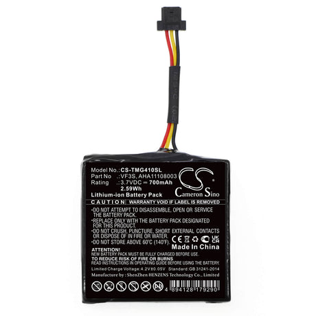 3.7V, Li-ion, 700mAh, GPS battery fits Tomtom, Aha11108003, Star 40, Star 40 Euro, 2.59Wh GPS, Navigator Cameron Sino Technology Limited