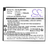 3.7V, Li-ion, 700mAh, Camera battery fits Kodak, Lb-015, Wpz2, 2.59Wh Camera Cameron Sino Technology Limited (Camera)