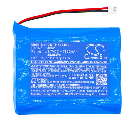 3.7v, Li-ion, 7800mah, Security Camera Battery Fits Technaxx, 4648, Sender Tx-75, 28.86wh Home Security Camera Cameron Sino Technology Limited
