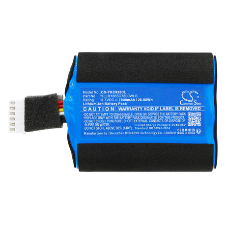 3.7V, Li-ion, 7800mAh, Communication & Conferencing battery fits Yealink, Yllr1865c7800wls, Cp925, Cp935w, 28.86Wh Communication & Conferencing Cameron Sino Technology Limited
