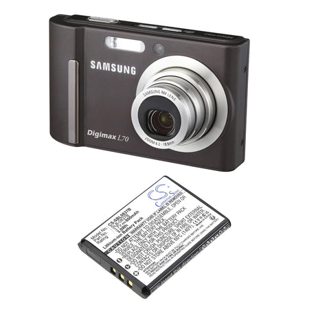 3.7V, Li-ion, 800mAh, Camera battery fits Samsung, Slb-0837(b), Digimax L70, Digimax L70b, 2.96Wh Camera Cameron Sino Technology Limited (Camera)