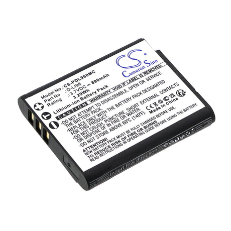 3.7V, Li-ion, 890mAh, Camera battery fits Pentax, D-li96, Wg-1000, 3.293Wh Camera Cameron Sino Technology Limited (Camera)