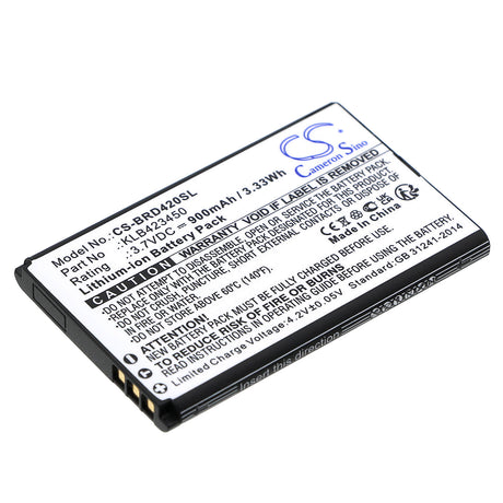 3,7V, Li-ion, 900mAh, batterie de smartphone compatible avec Brondi, Klb423450, Amico Comfort, Amico Pratico, 3,33Wh Mobile, SmartPhone Cameron Sino Technology Limited (Smartphone)