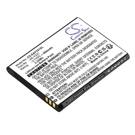 3.7V, Li-ion, 900mAh, SmartPhone battery fits Emporia, Ak-v221, Active Glam, Active Glam 4g, 3.33Wh Mobile, SmartPhone Cameron Sino Technology Limited (Smartphone)