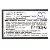 3.7V, Li-ion, 900mAh, SmartPhone battery fits Panasonic, 433450art, Kx-tu400, Kx-tu400 Exrm, 3.33Wh Mobile, SmartPhone Cameron Sino Technology Limited (Smartphone)