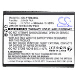 3.7V, Li-ion, 900mAh, SmartPhone battery fits Panasonic, 514047ar, Kx-tu446, Kx-tu446/4, 3.33Wh Mobile, SmartPhone Cameron Sino Technology Limited (Smartphone)