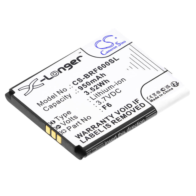 3,7V, Li-ion, 950mAh, batterie pour smartphone compatible avec Brondi, F6, Amico Mio + C, Amico Mio+, 3,52Wh Mobile, SmartPhone Cameron Sino Technology Limited (Smartphone)