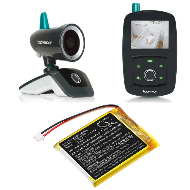 3.7V, Li-Polymer, 1000mAh, BabyPhone battery fits Babymoov, A014416, A014422, 3.70Wh BabyPhone Cameron Sino Technology Limited