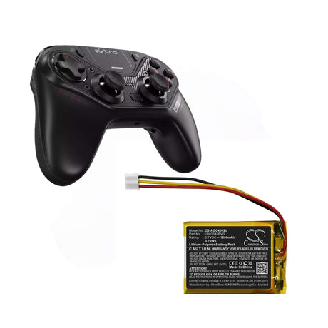 3.7V, Li-Polymer, 1000mAh, Game Console battery fits Astro, U603048pvg, C40 Tr Wireless Controller, Gaming C40 Tr Wireless Control, 3.70Wh Game Console Cameron Sino Technology Limited