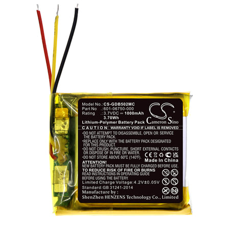 3.7V, Li-Polymer, 800mAh, Camera battery fits Gopro, 601-06750-000, Chdhs-101, Chdhs-501, 2.96Wh Camera Cameron Sino Technology Limited (Camera)