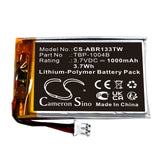 3.7V, Li-Polymer, 1000mAh, Two-Way Radio battery fits Albrecht, Bambini, Reer 50133 Care And Talk, 3.7Wh Two-Way Radio Cameron Sino Technology Limited