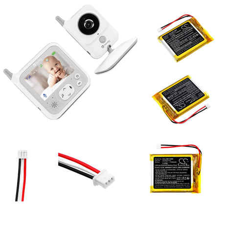3.7v, Li-polymère, 1100mah, Batterie Babyphone Compatible avec Lionelo Babyline 7.1, 4.07wh BabyPhone Cameron Sino Technology Limited