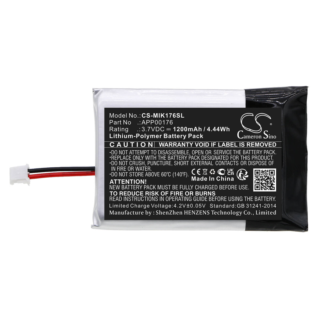 3.7V, Li-Polymer, 1200mAh, Remote Control battery fits Minn Kota, Ipilot Link (2018), Ipilot Link Remote Bt, 4.44Wh Remote Control Cameron Sino Technology Limited